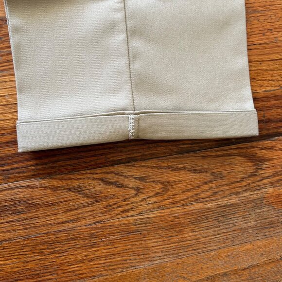 Men's Khaki Tan Dickies Pants Creased with Baby Cuff Cholo Streetwear - 34 waist - Picture 6 of 7